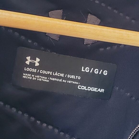 Under Armour Mens Reactor 1/4 Zip Golf Jacket Charcoal Size Large - Picture 2 of 11